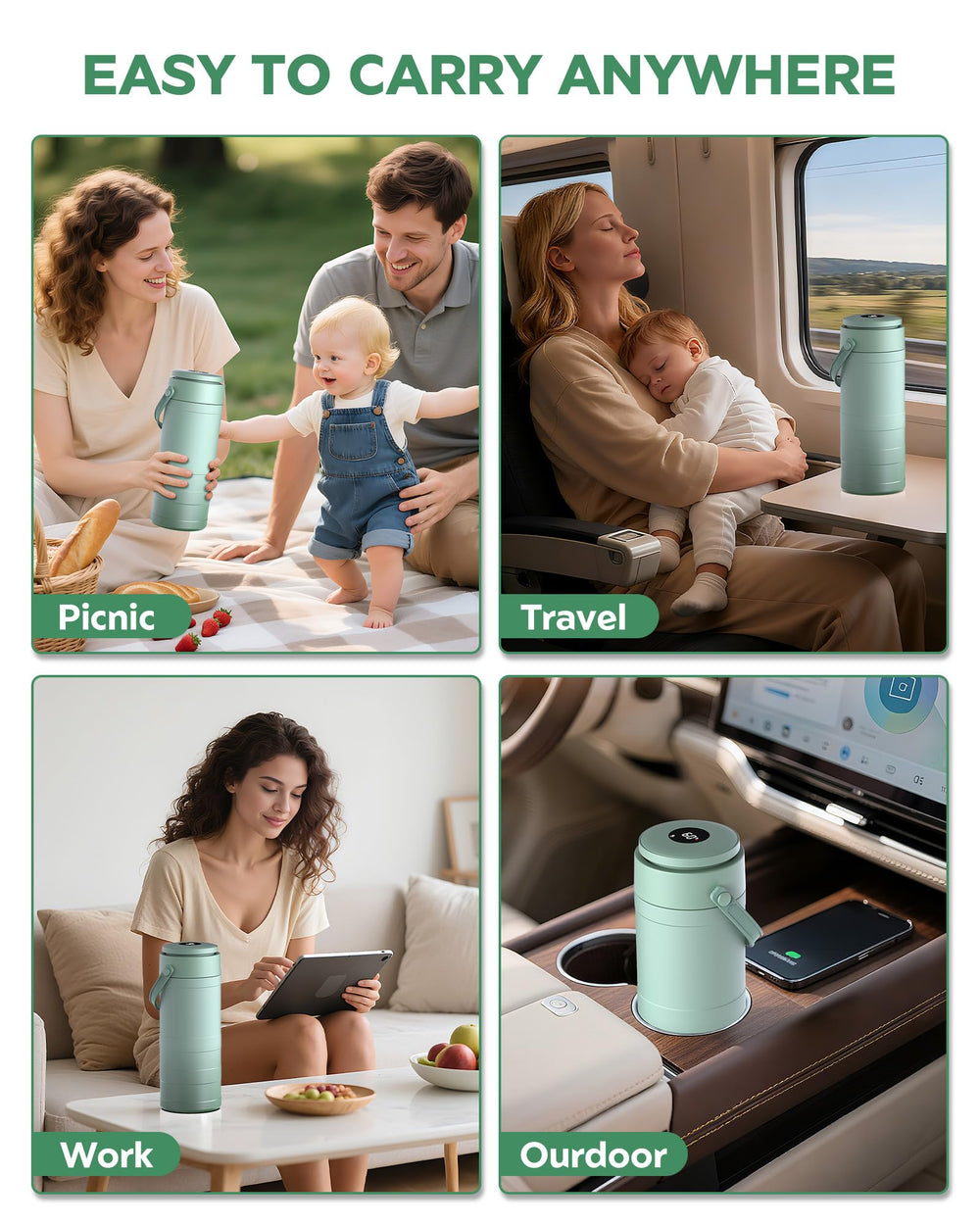PLOSIF cooler used outdoors during a hike underscores versatility.
