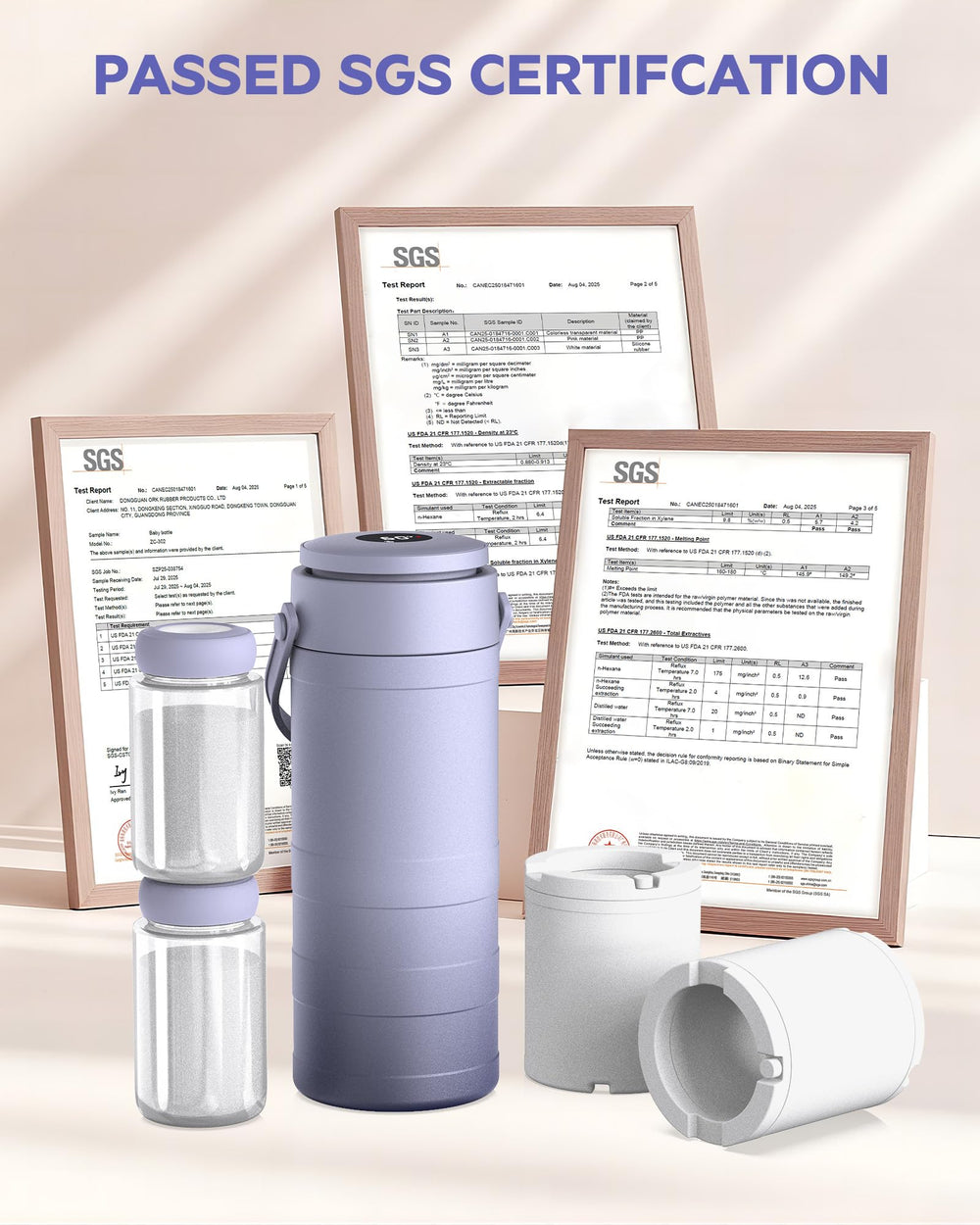 PLOSIF purple finish adds style to on-the-go feeding