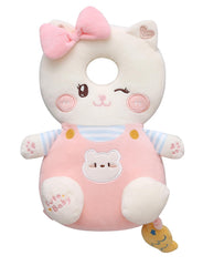 PLOVZ baby helmet pink kitten provides gentle cushioning during crawling and walking
