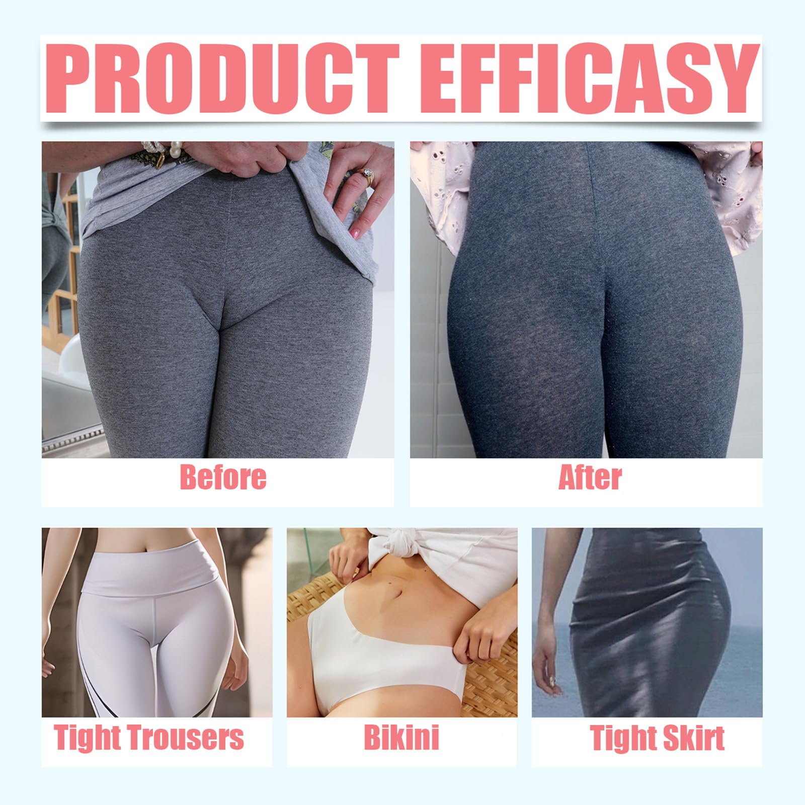 Easy application by placing adhesive side on underwear as instructed.