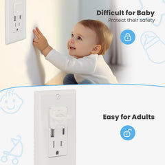 PLUGTUL 1-2 inch wide covers fit standard outlets without blocking.