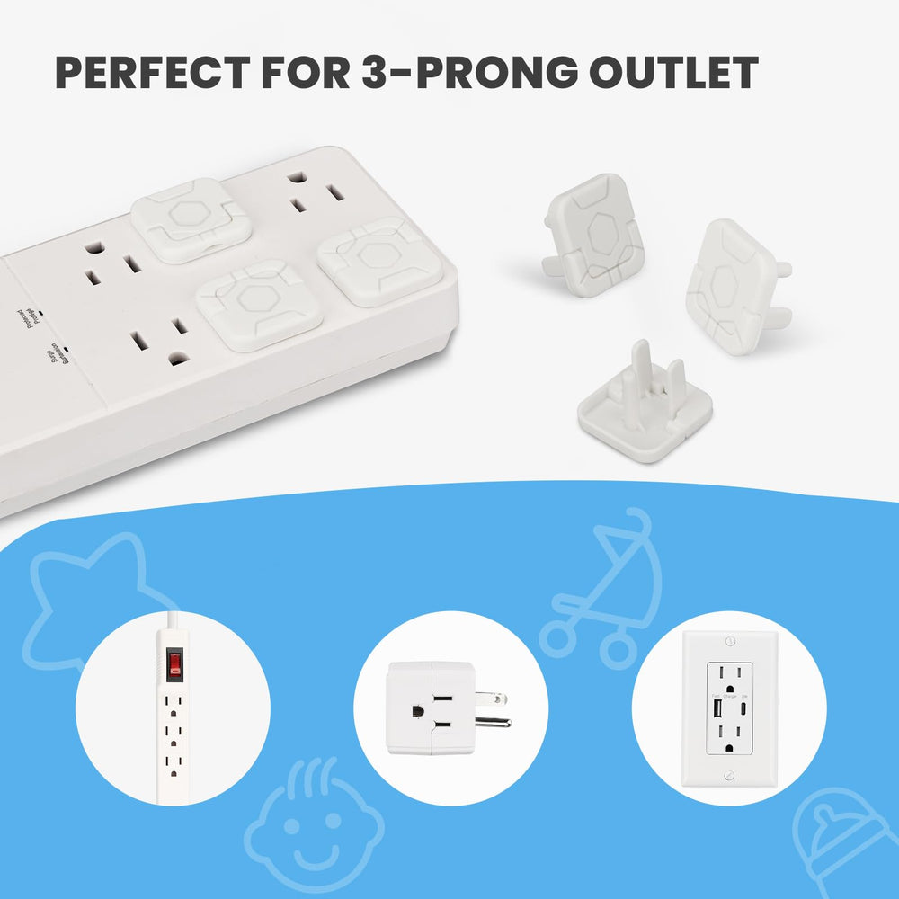 PLUGTUL 32-pack provides comprehensive baby-proofing for outlets.