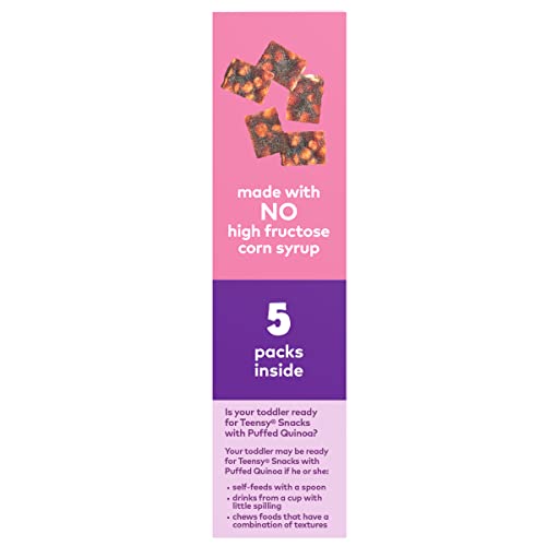 Plum Organics Teensy Fruits ingredients-label emphasizes real fruit content