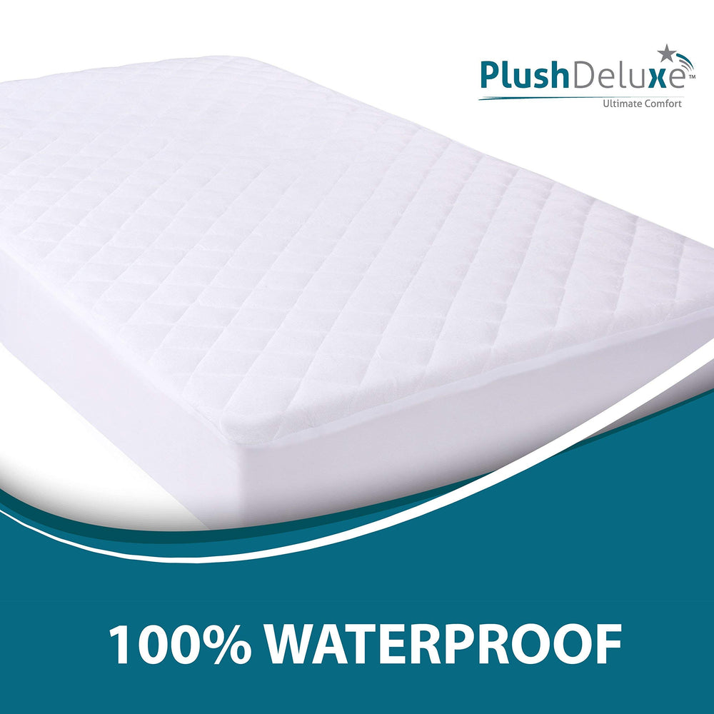 PlushDeluxe waterproof breathable membrane protects the mattress while allowing air flow.