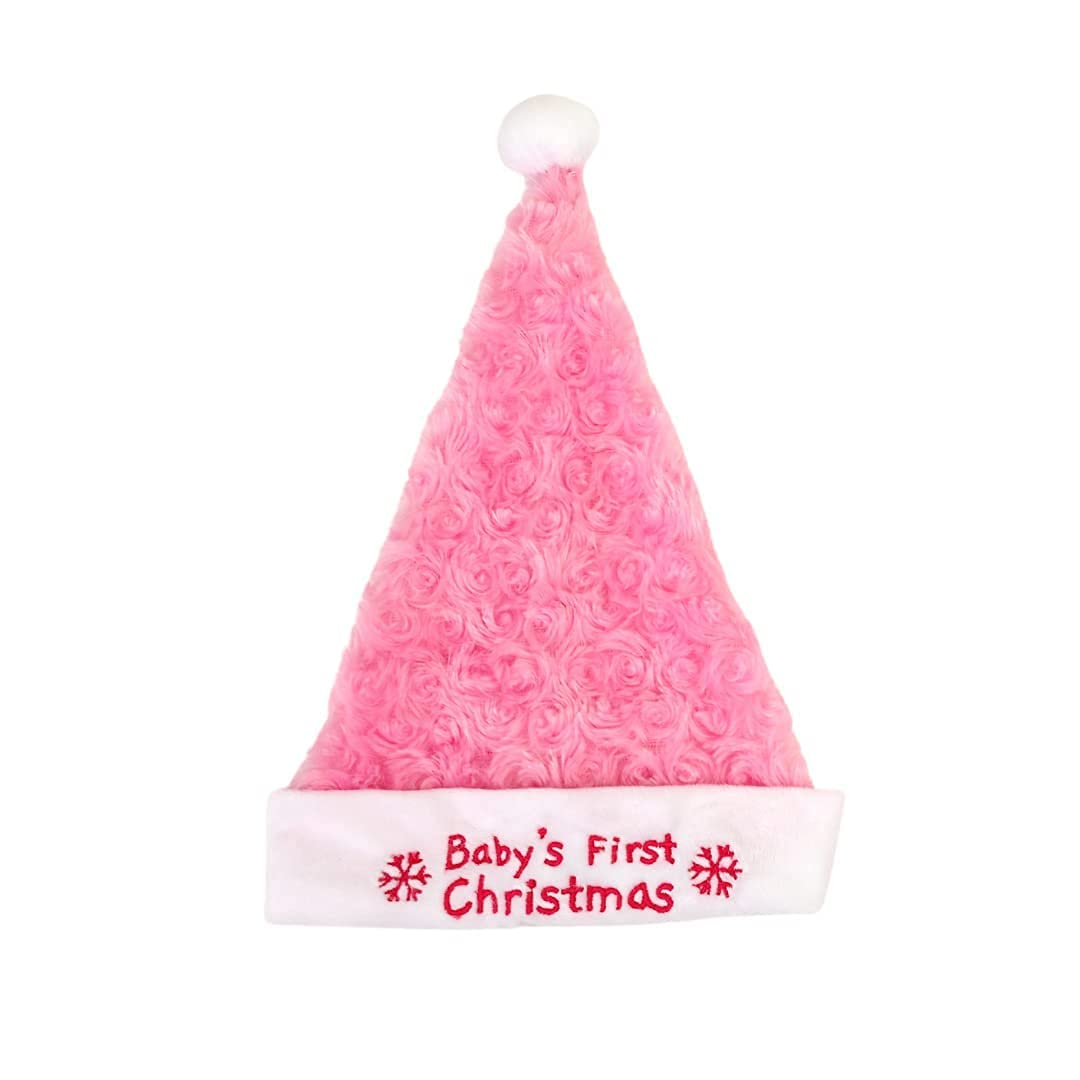 PLUSHIBLE Matching Santa hat with stocking for cute holiday photo moments.