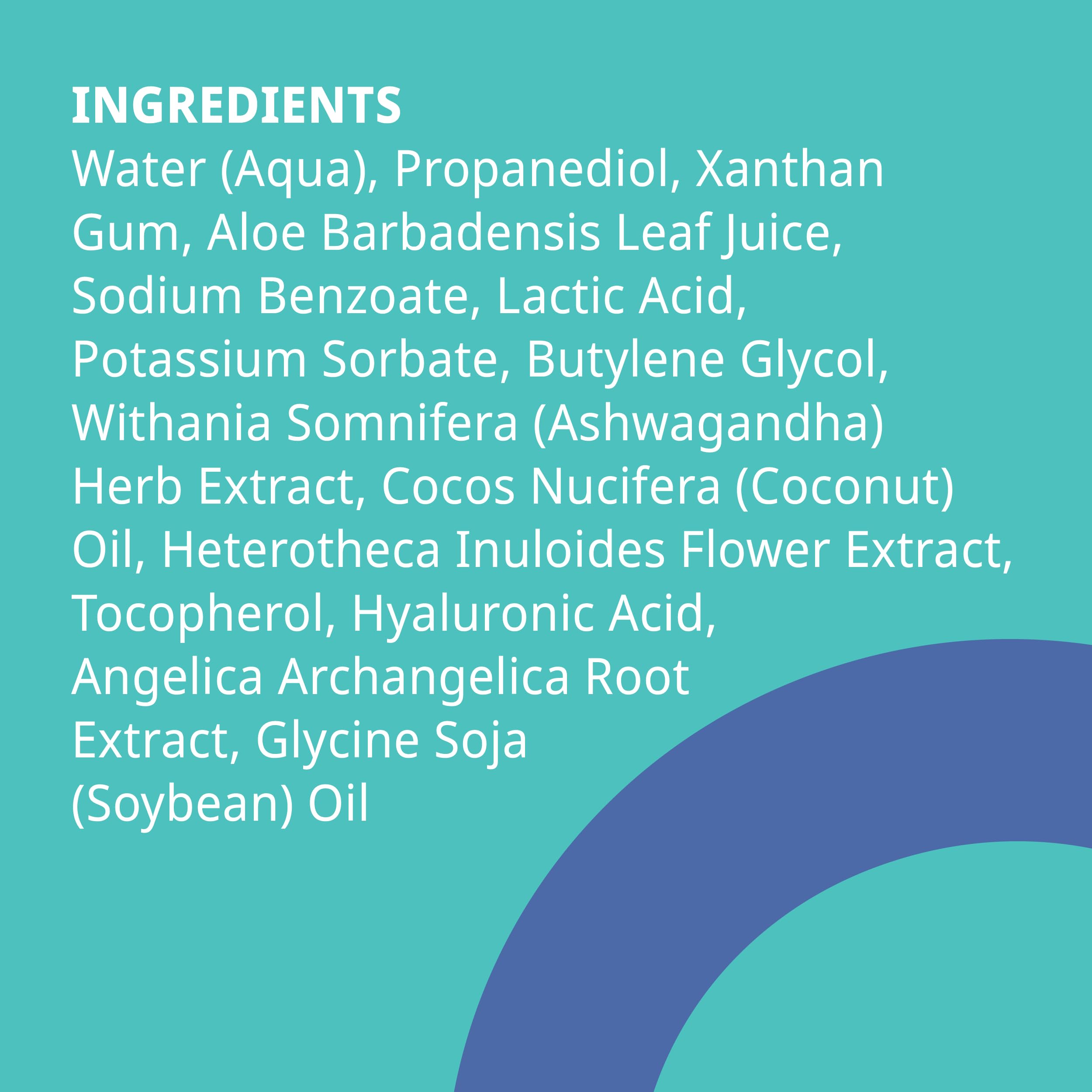 PlusOne Quench ashwagandha botanical highlights gentle daily comfort.