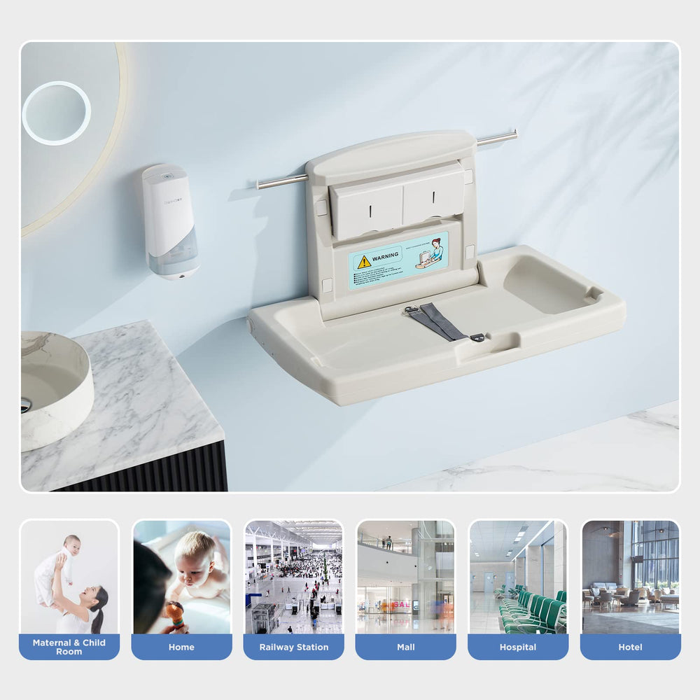 PLUSSEN commercial-grade station suitable for public restrooms.