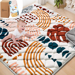 PLUUSHUU Baby Play Mat foldable, non-slip surface for easy storage and travel