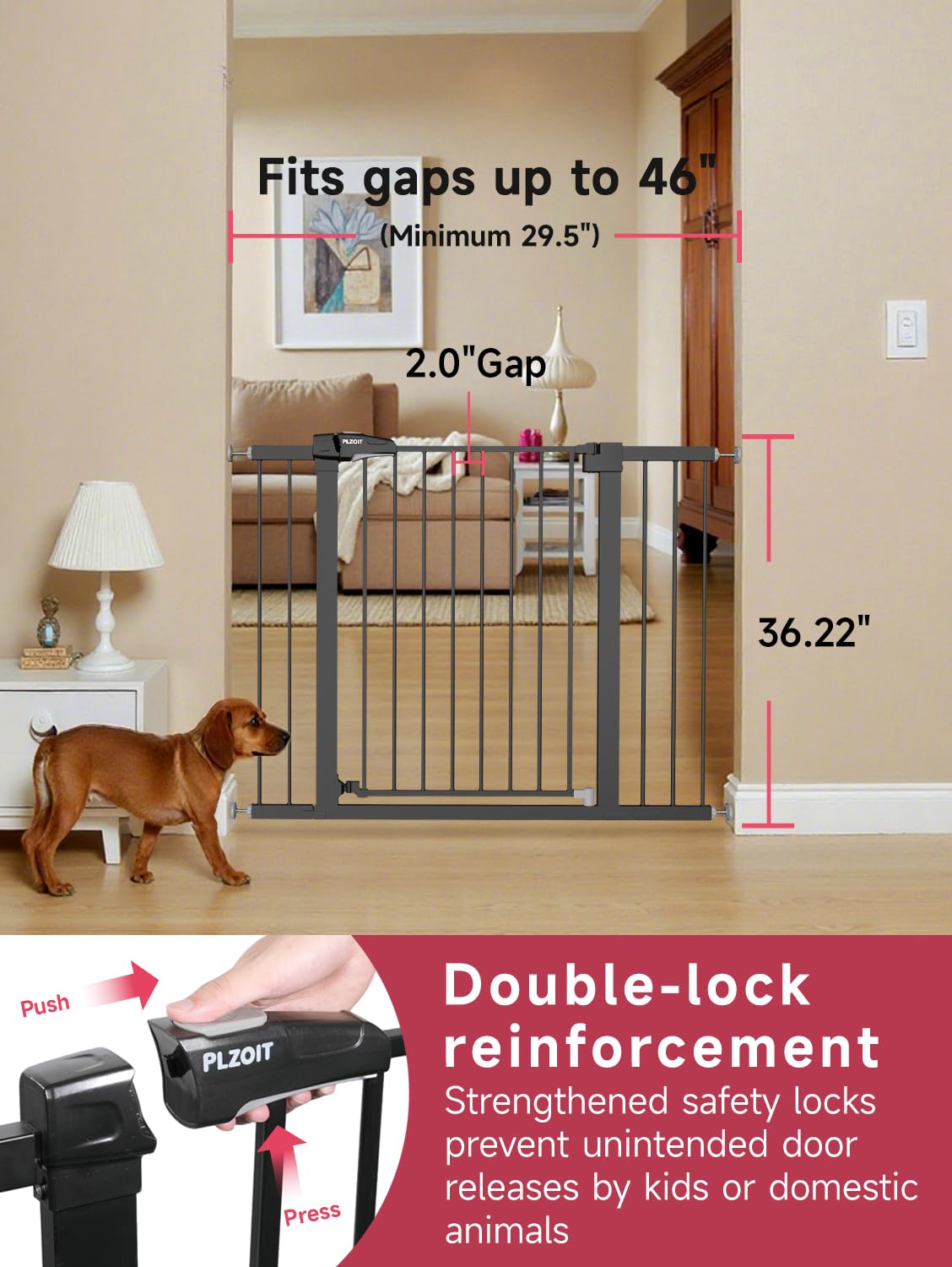 PLZOIT auto-close mechanism ensures the gate closes after entry.