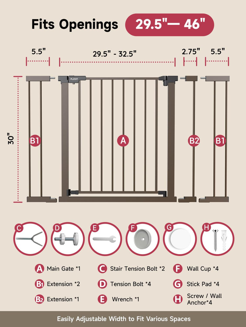 PLZOIT auto-close feature keeps gate secure after passage.
