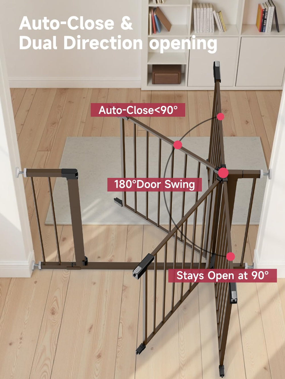 PLZOIT extensions 5.5-inch increase width for larger doorways.