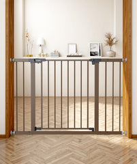 PLZOIT baby gate stairs 30-inch tall, sturdy barrier for children and pets.