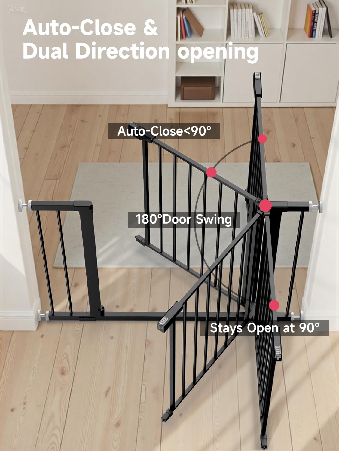 PLZOIT 5.5-inch extension expands gate width.