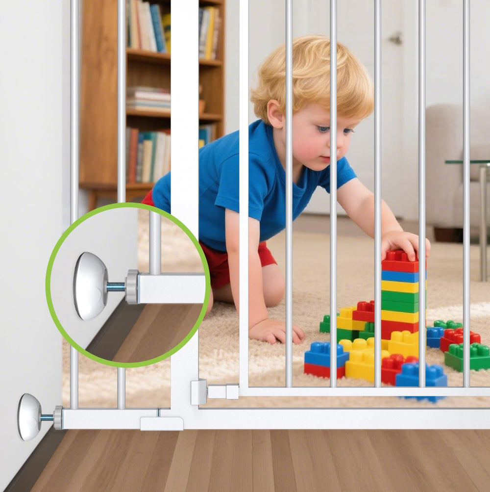 PLZOIT wall cups installation easy tool-free setup for pressure gates