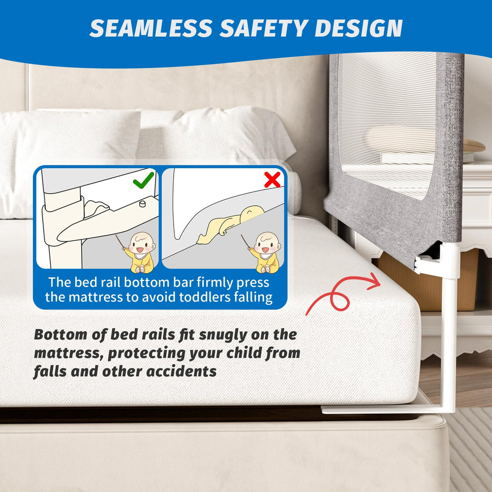 PNXDFC four-point connection rail emphasizes stability with an optional headboard rod.