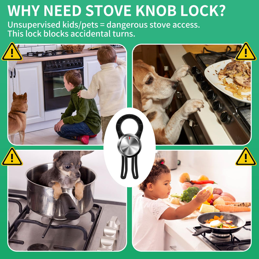 Poallu 10-pack provides complete knob coverage for your stove and oven.