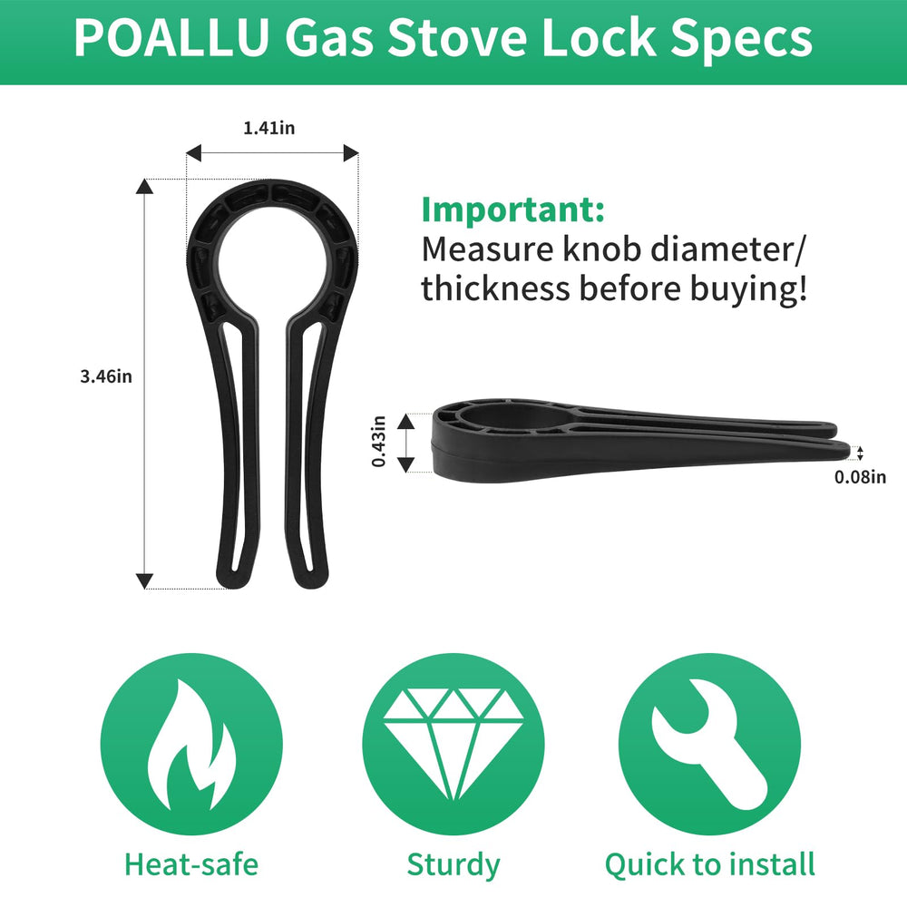 Poallu heat-resistant knob covers protect knobs while resisting stove heat.