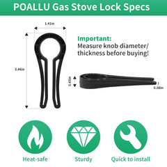 Poallu heat-resistant knob covers protect knobs while resisting stove heat.