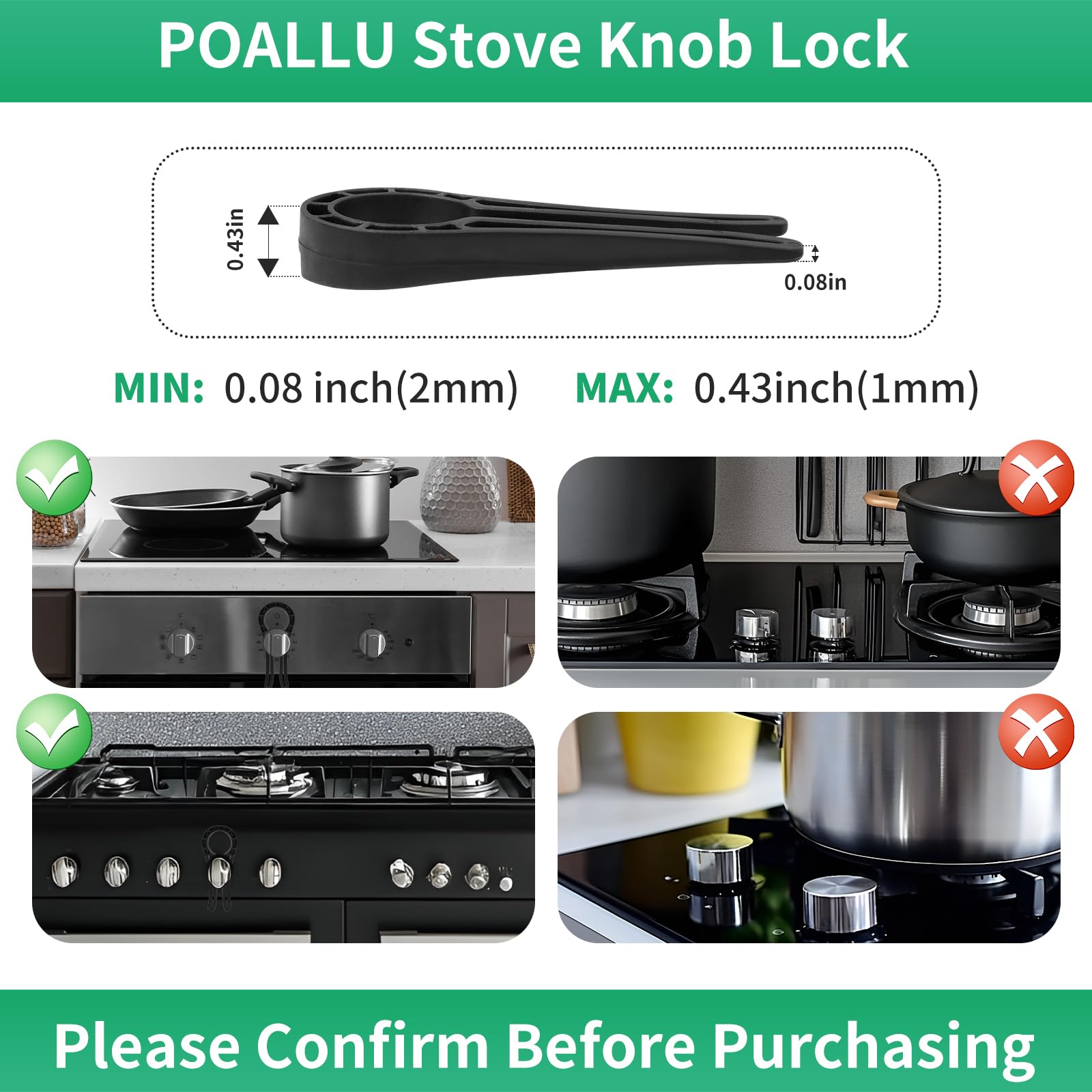 Poallu odorless, non-toxic design keeps your stove area safe and odor-free.