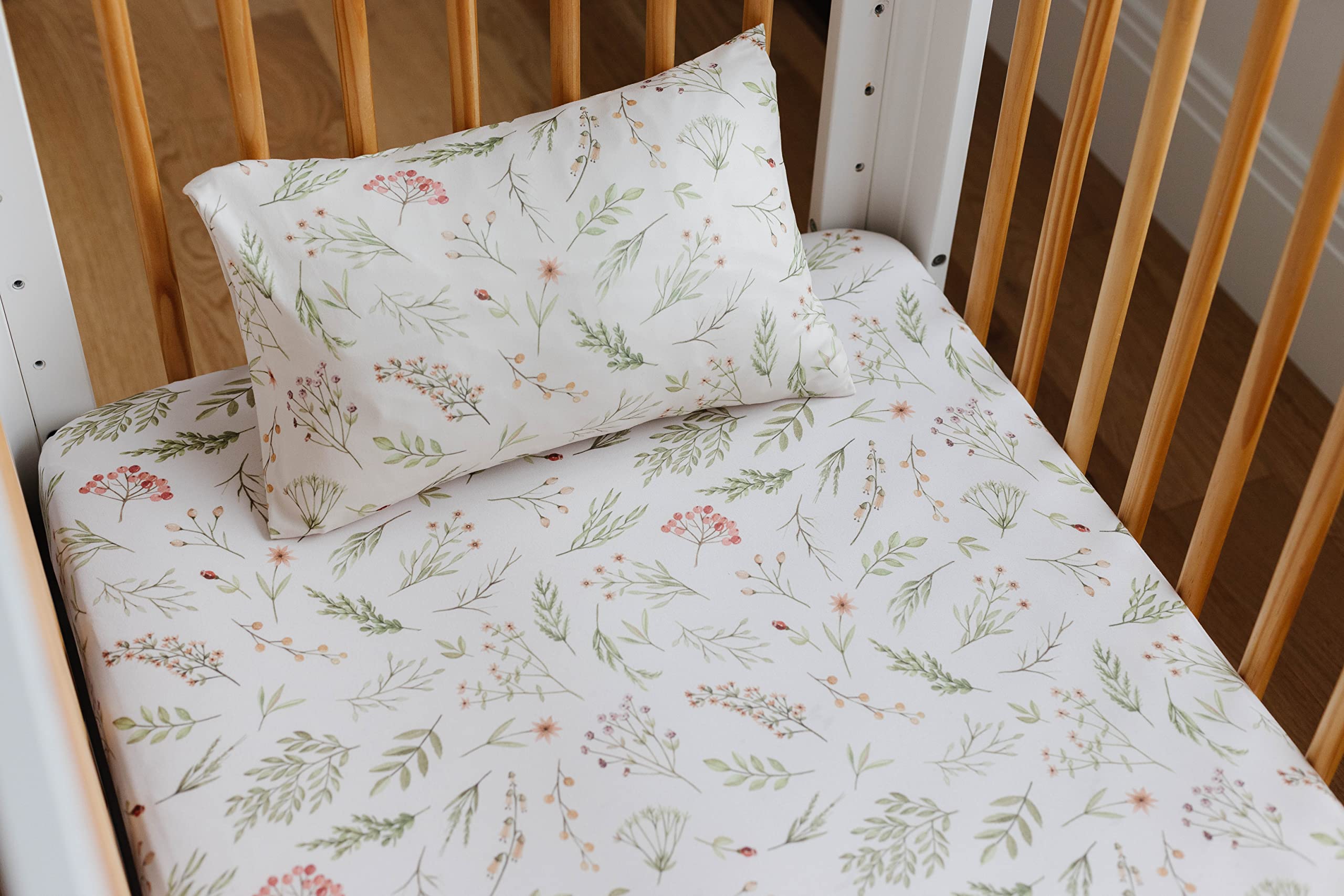 Pobi Baby crib-compat 13x18 pillowcase fits standard toddler pillows