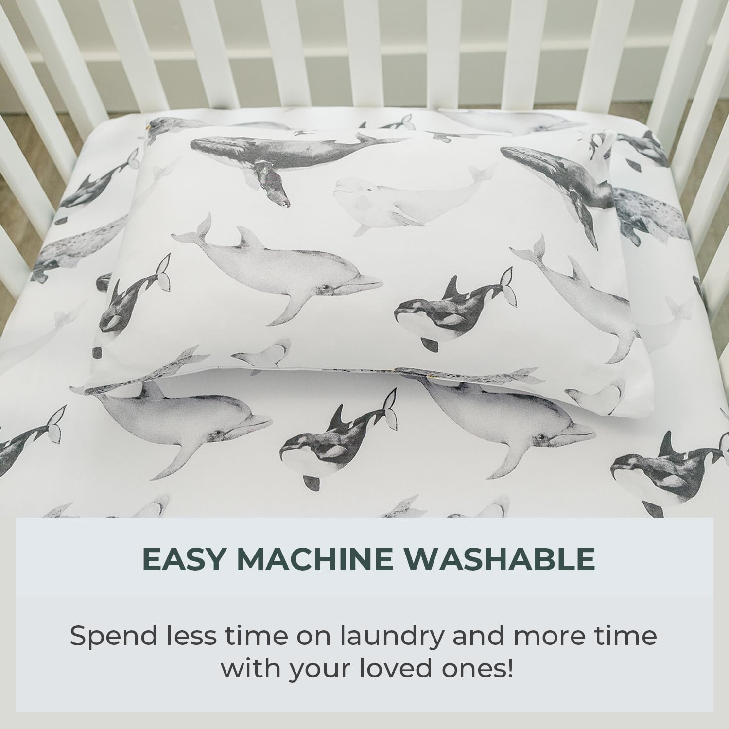 Pobi Baby durable stitching on seaside pattern for long-lasting use.