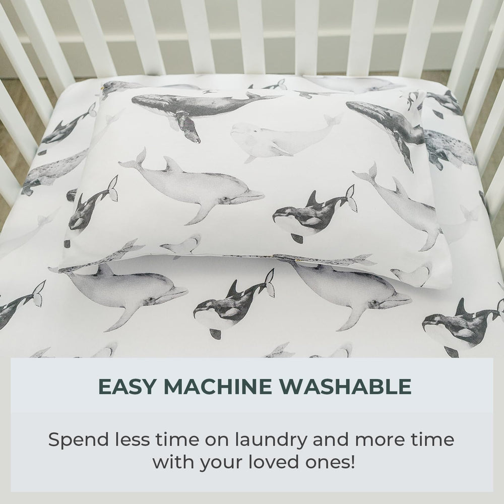 Pobi Baby durable stitching on seaside pattern for long-lasting use.