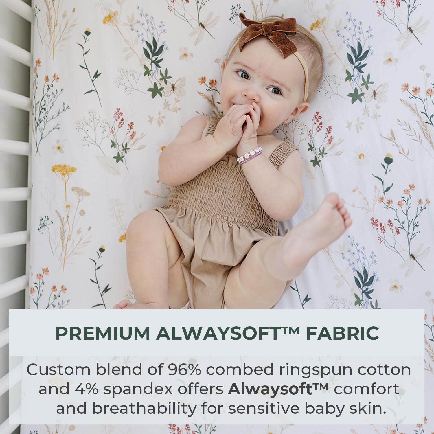 Pobibaby pack-n-play sheets feature elastic wraparound for secure coverage.
