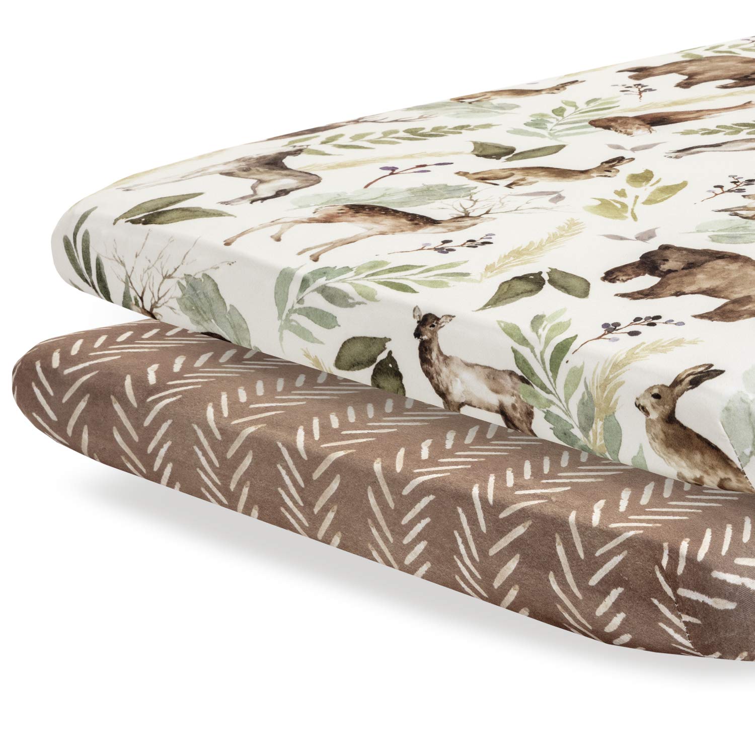 Pobibaby 2-pack premium pack n play sheets with snug fit.