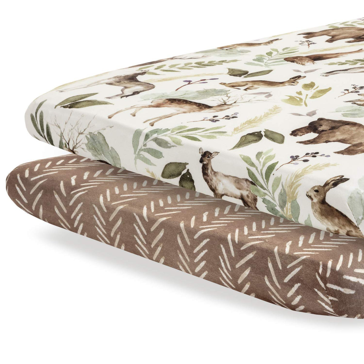 Pobibaby 2-pack premium pack n play sheets with snug fit.