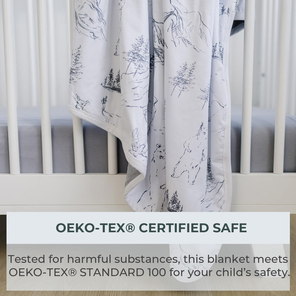 Pobibaby blanket used during nap time in a stroller setting