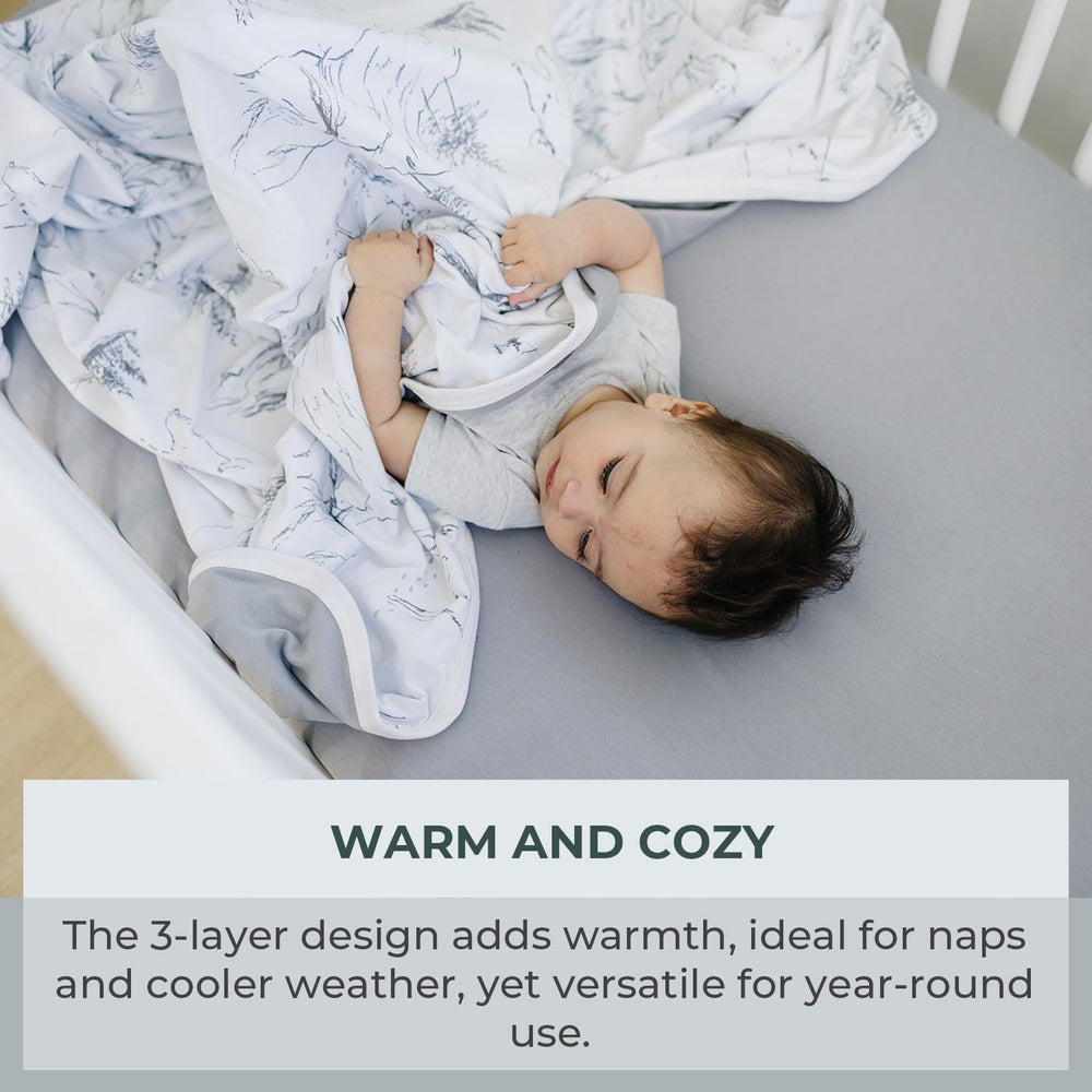 Pobibaby blanket ideal for swaddling and stroller rides