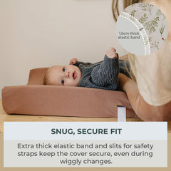 Pobibaby Gone Fishing changing pad cover is easy to care for and wash.