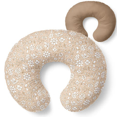 Pobibaby Meadow nursing pillow cover in ultra-soft fabric for gentle feeding sessions.