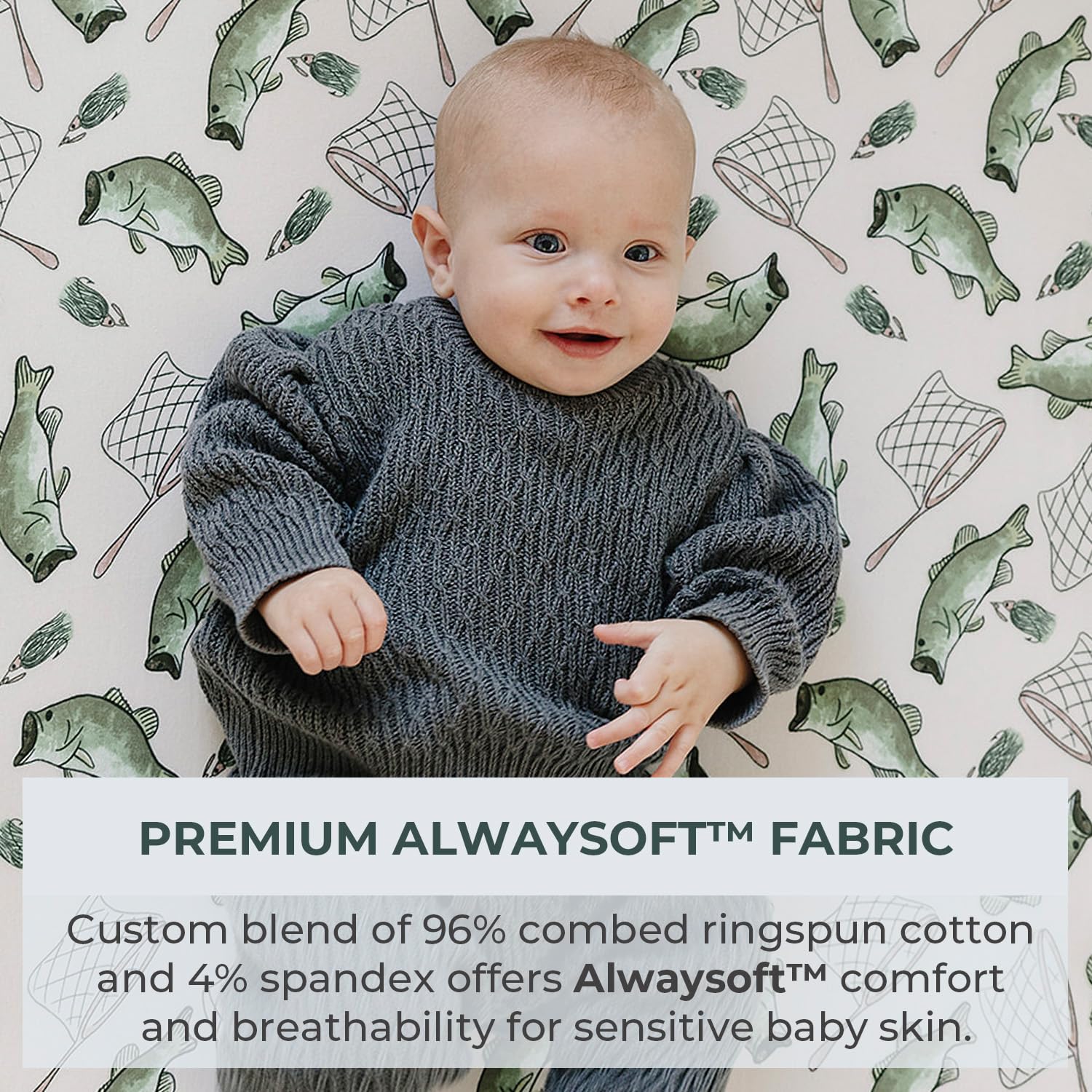 Pobibaby mini crib sheets in jersey-knit soft for cozy sleep.