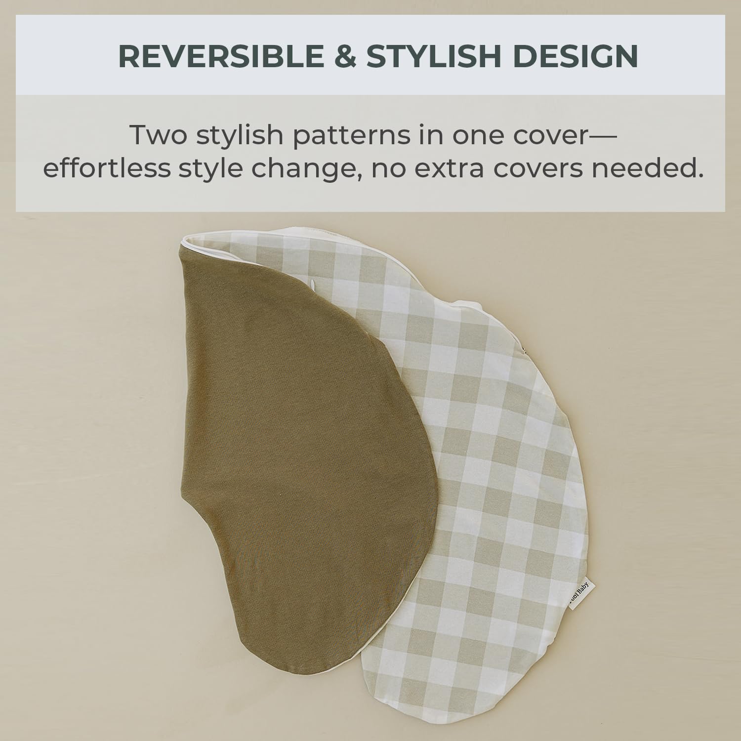 Pobibaby nursing pillow cover OEKO-TEX certified for baby-friendly safety