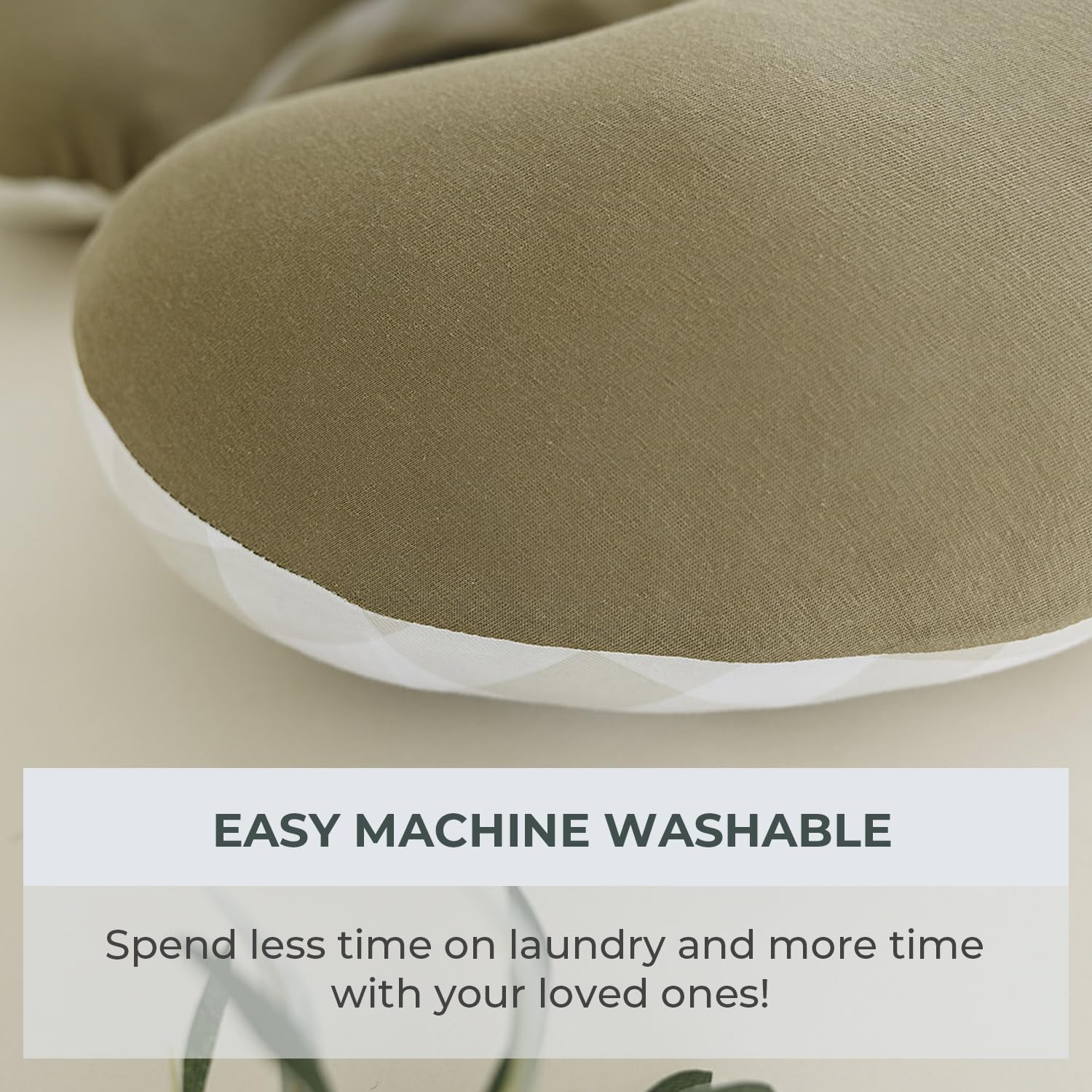 Pobibaby nursing pillow cover durable and machine washable for easy care