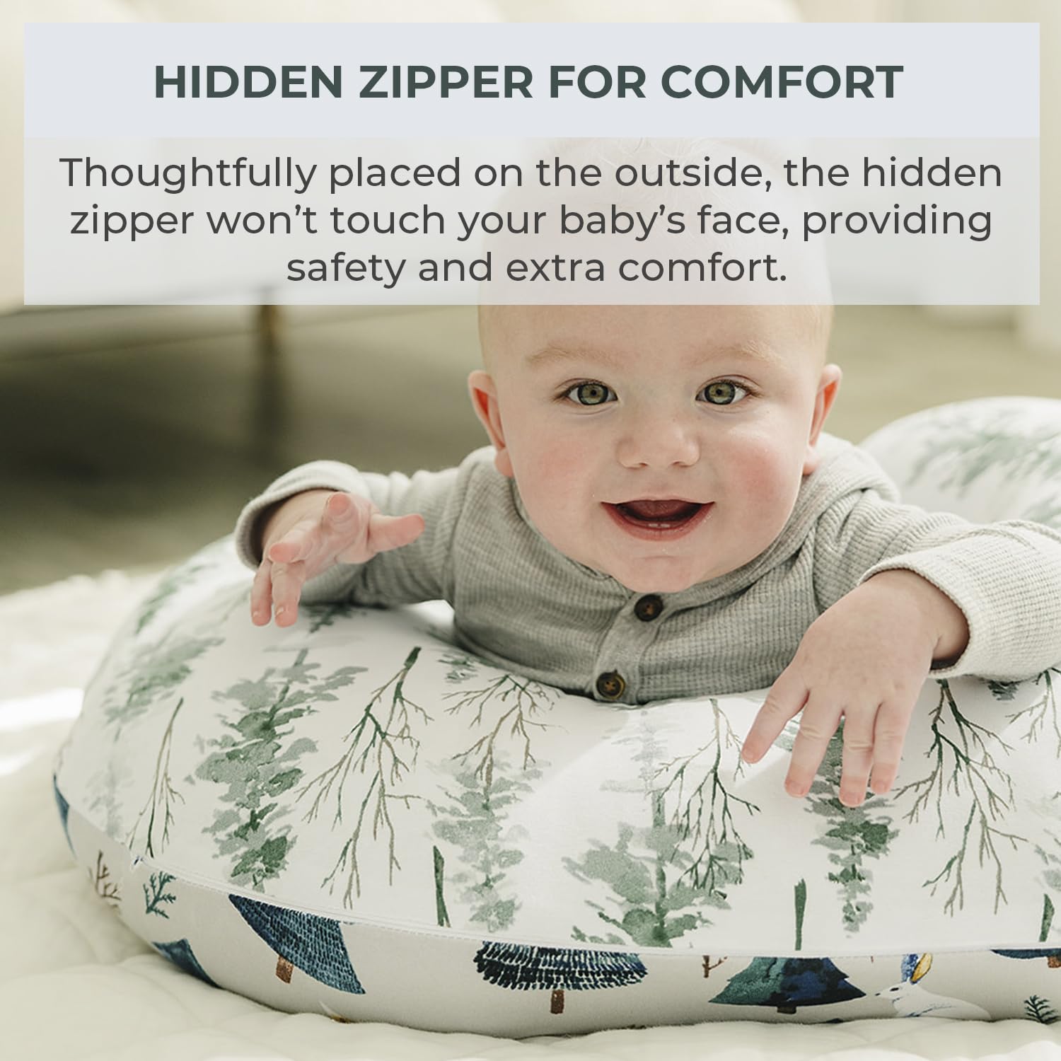 Pobibaby pillow cover with OEKO-TEX certification for added safety.