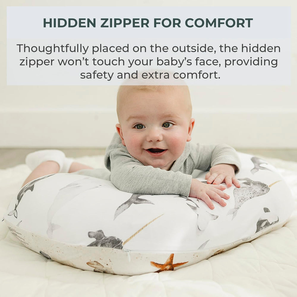 Pobibaby Seaside cover with hidden zipper for safe feeding moments