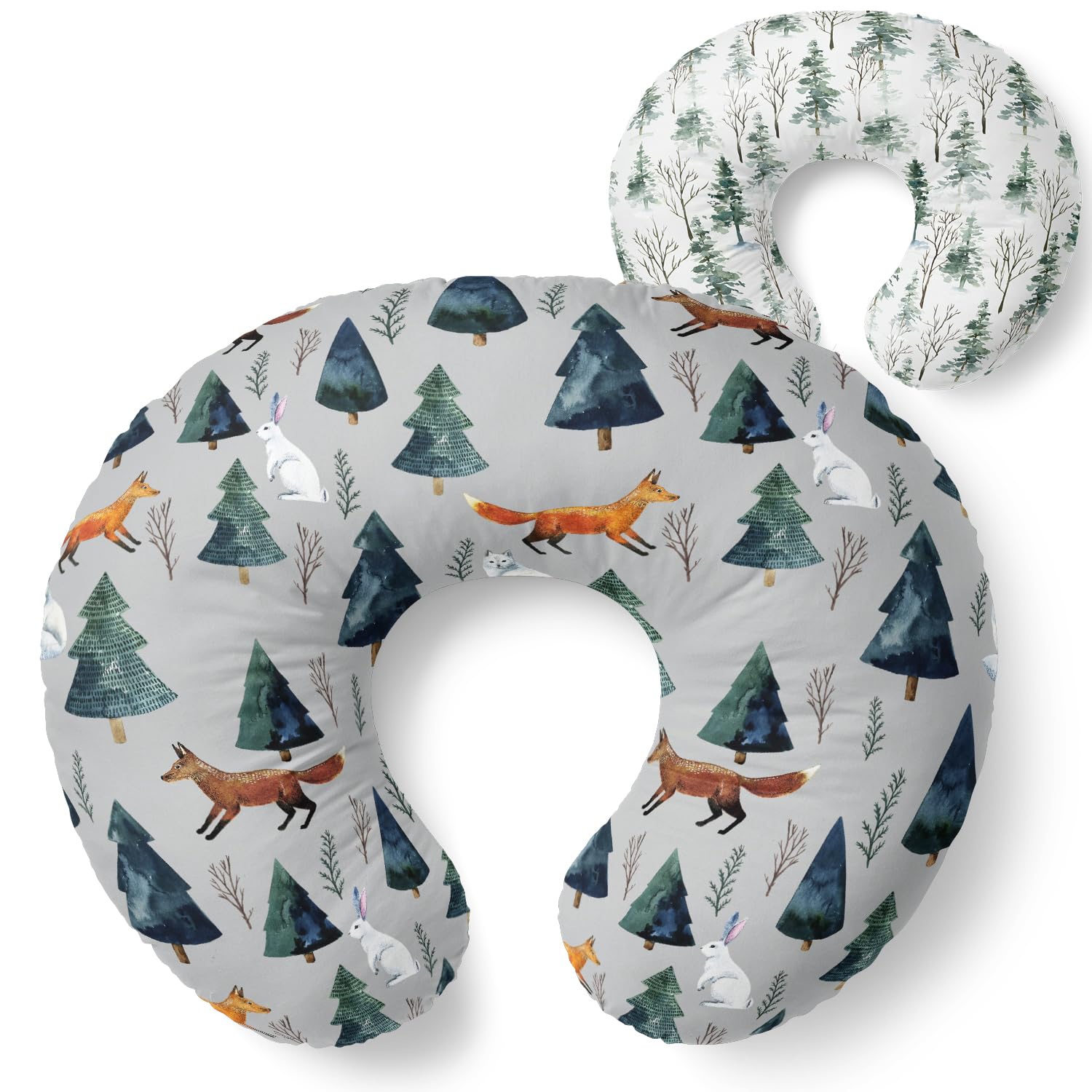 Pobibaby nursing pillow cover in ultra-soft fabric designed for sensitive skin.