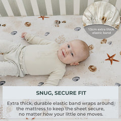 Pobibaby Ocean non-wrinkle design helps quick changes and tidy nursery.