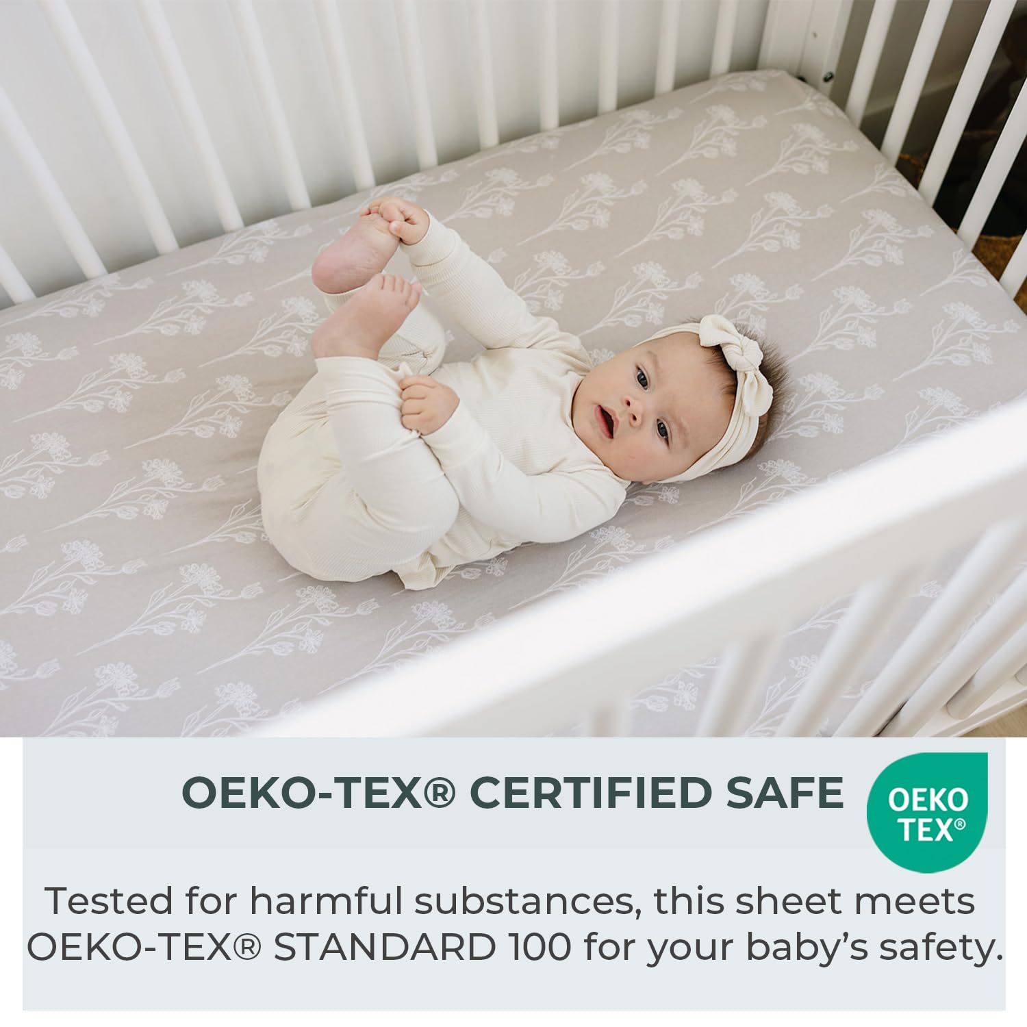 Pobibaby easy-care sheets resist wrinkles and shrinking after washes.