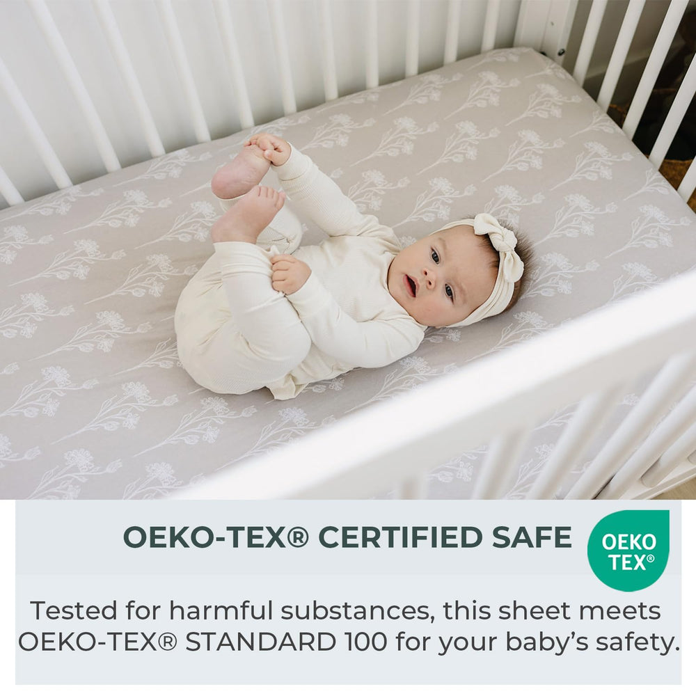 Pobibaby easy-care sheets resist wrinkles and shrinking after washes.