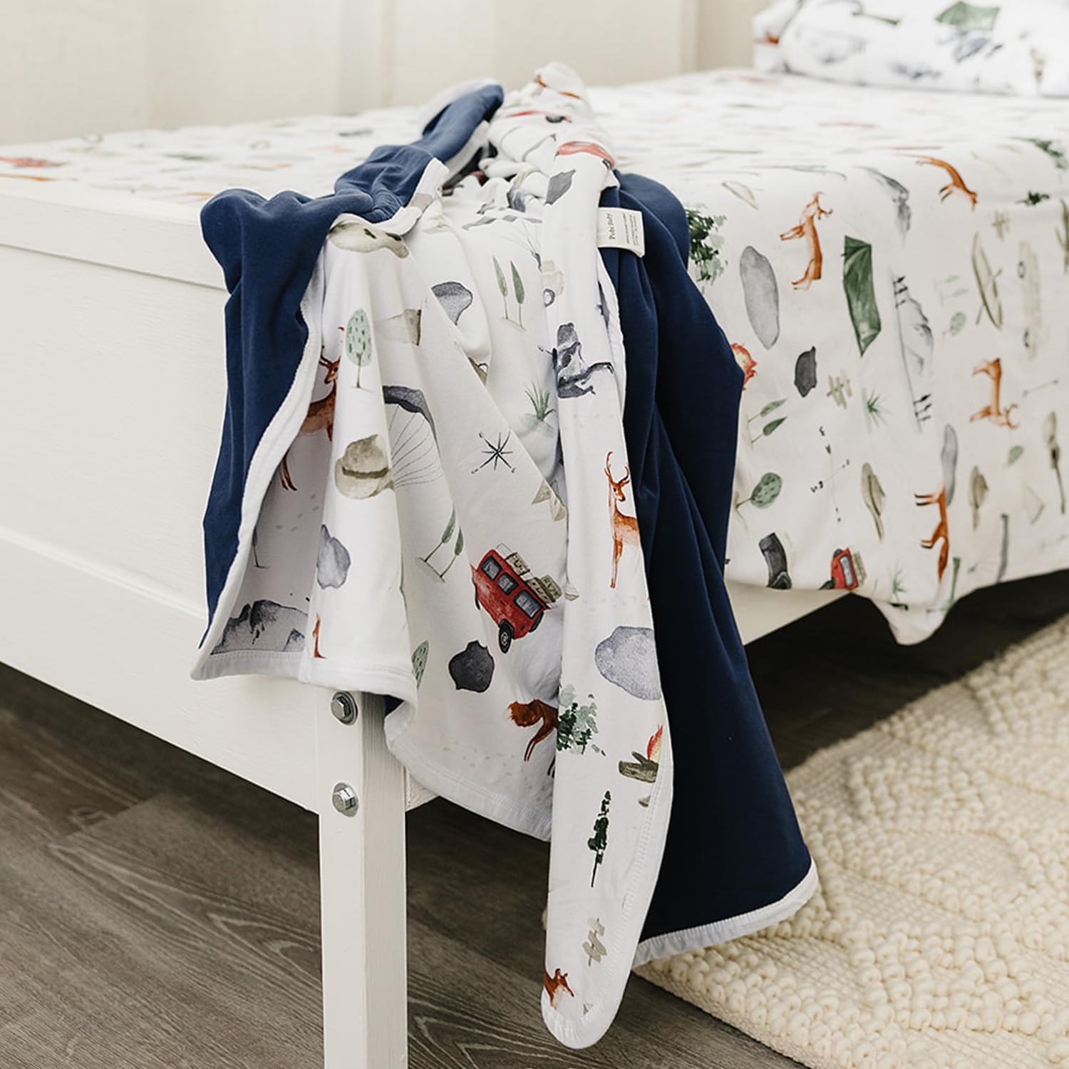 Pobibaby OEKO-TEX certification badge on the blanket