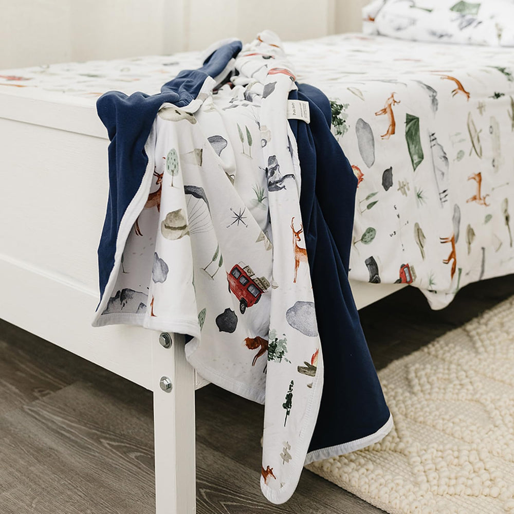Pobibaby OEKO-TEX certification badge on the blanket