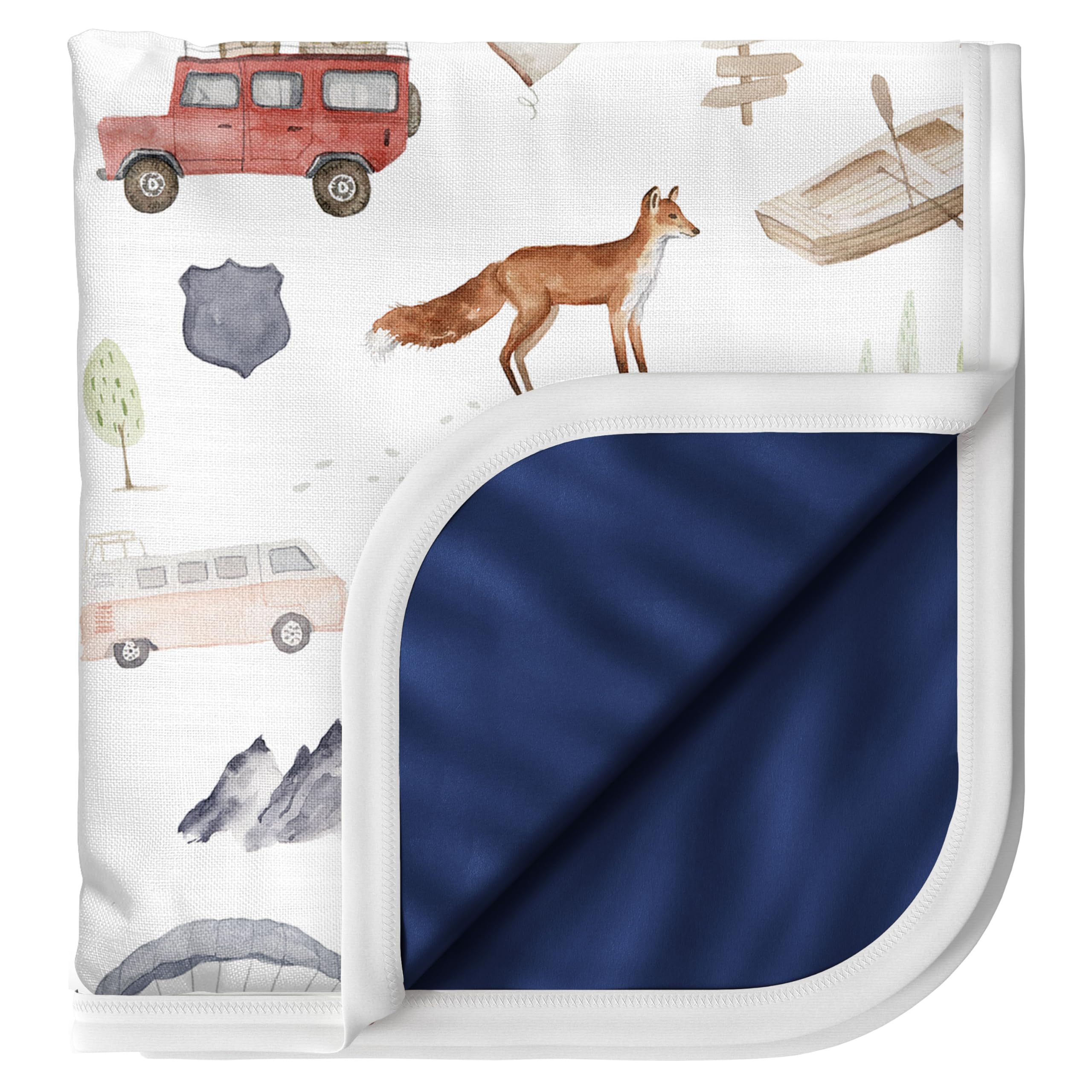 Pobibaby premium blanket fabric close-up with soft ALWAYSOFT blend and gentle stretch