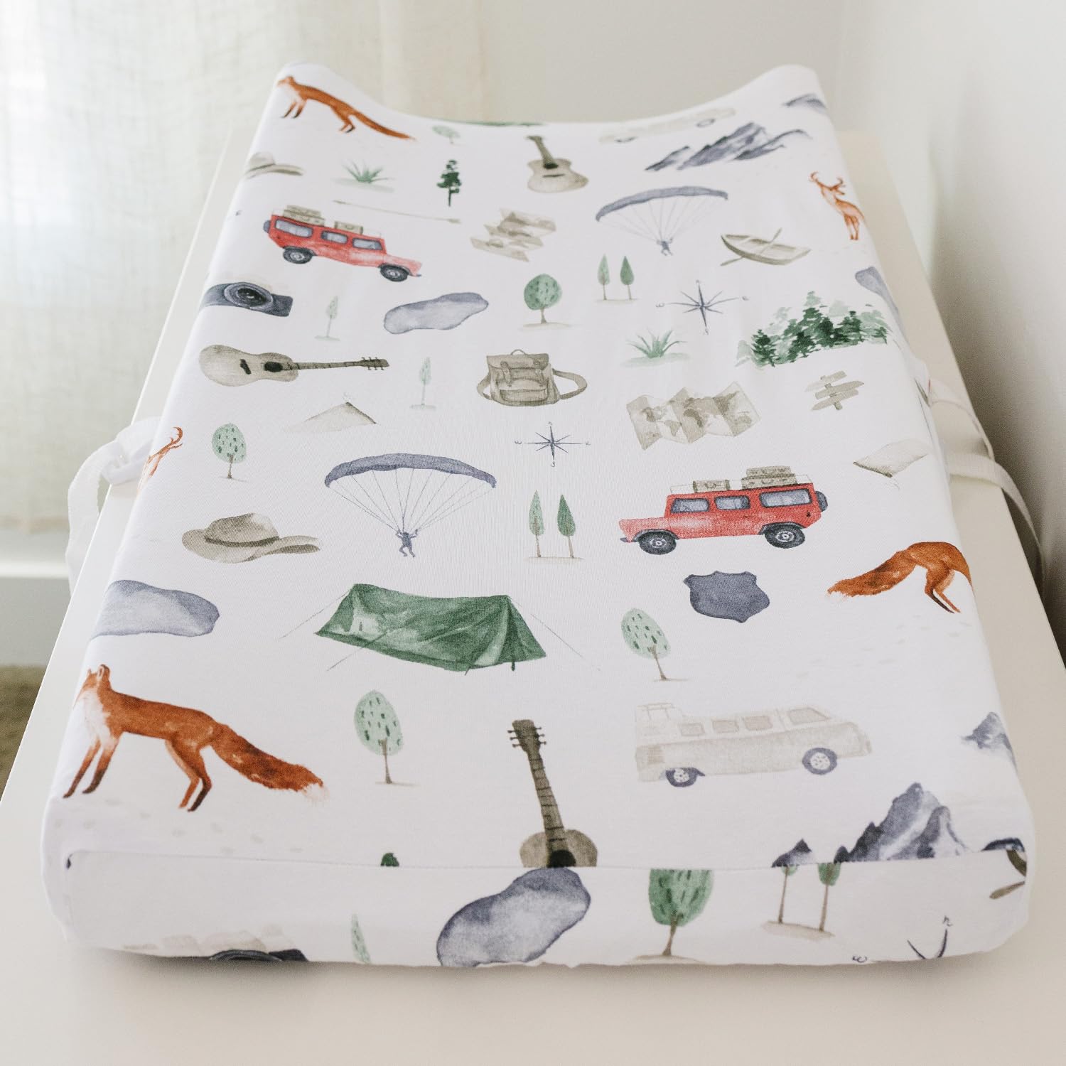 Pobibaby soft fabric keeps baby comfortable through diaper changes