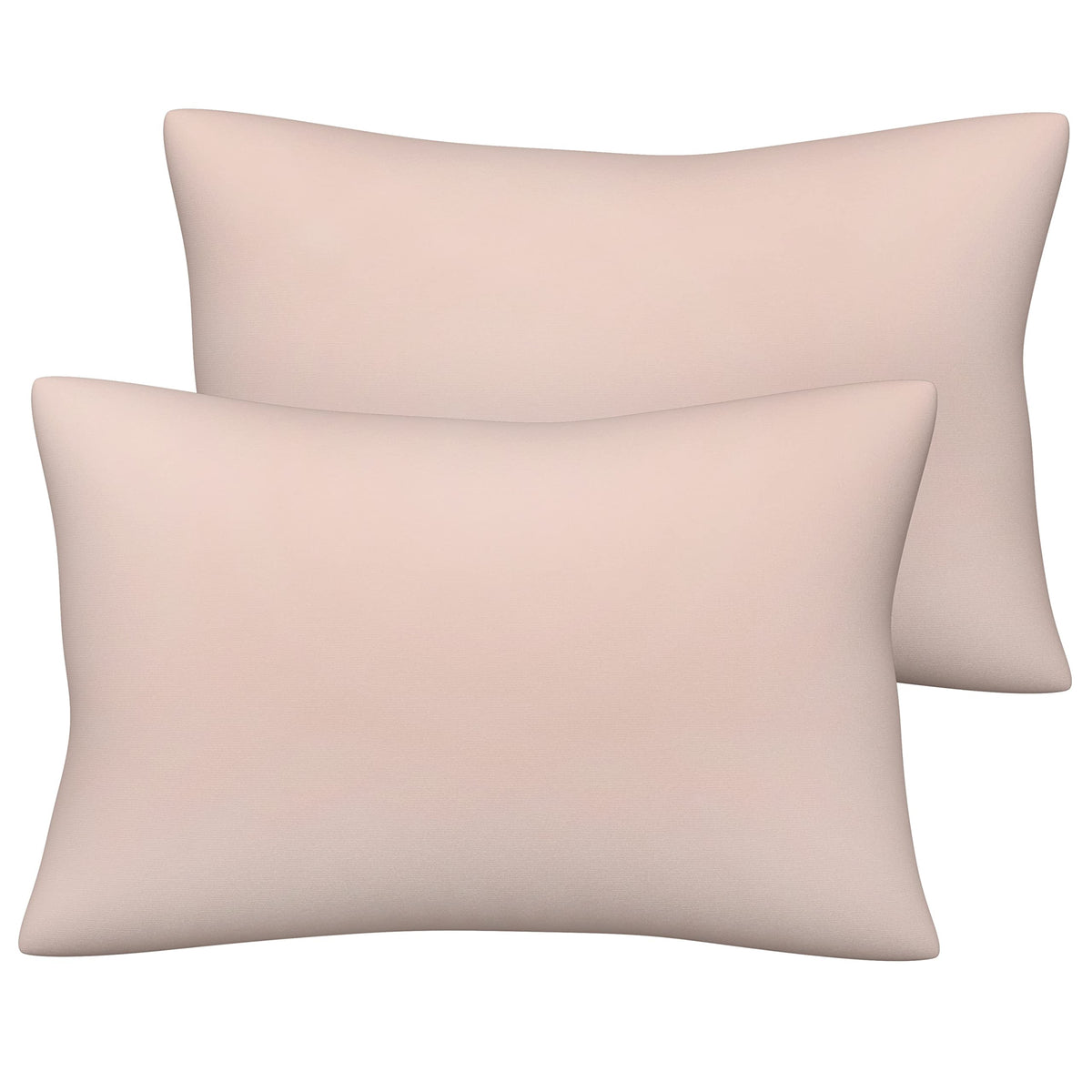 Pobibaby soft jersey-knit pillowcase in pink beige, gentle for toddlers