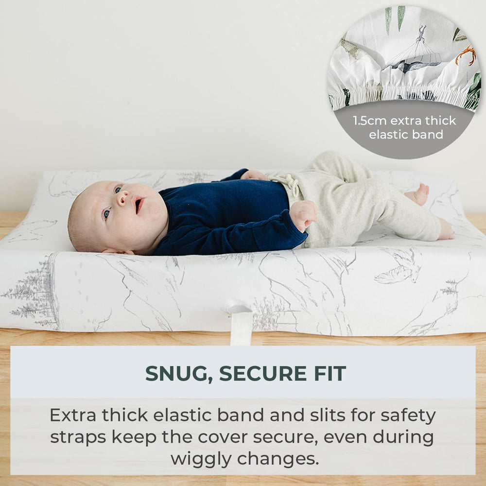 Pobibaby two-design set ensures always having a ready cover for quick diaper changes