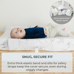 Pobibaby two-design set ensures always having a ready cover for quick diaper changes
