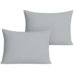 Pobibaby two-pack toddler pillowcase in smoky grey with ultra-soft jersey knit for gentle skin.